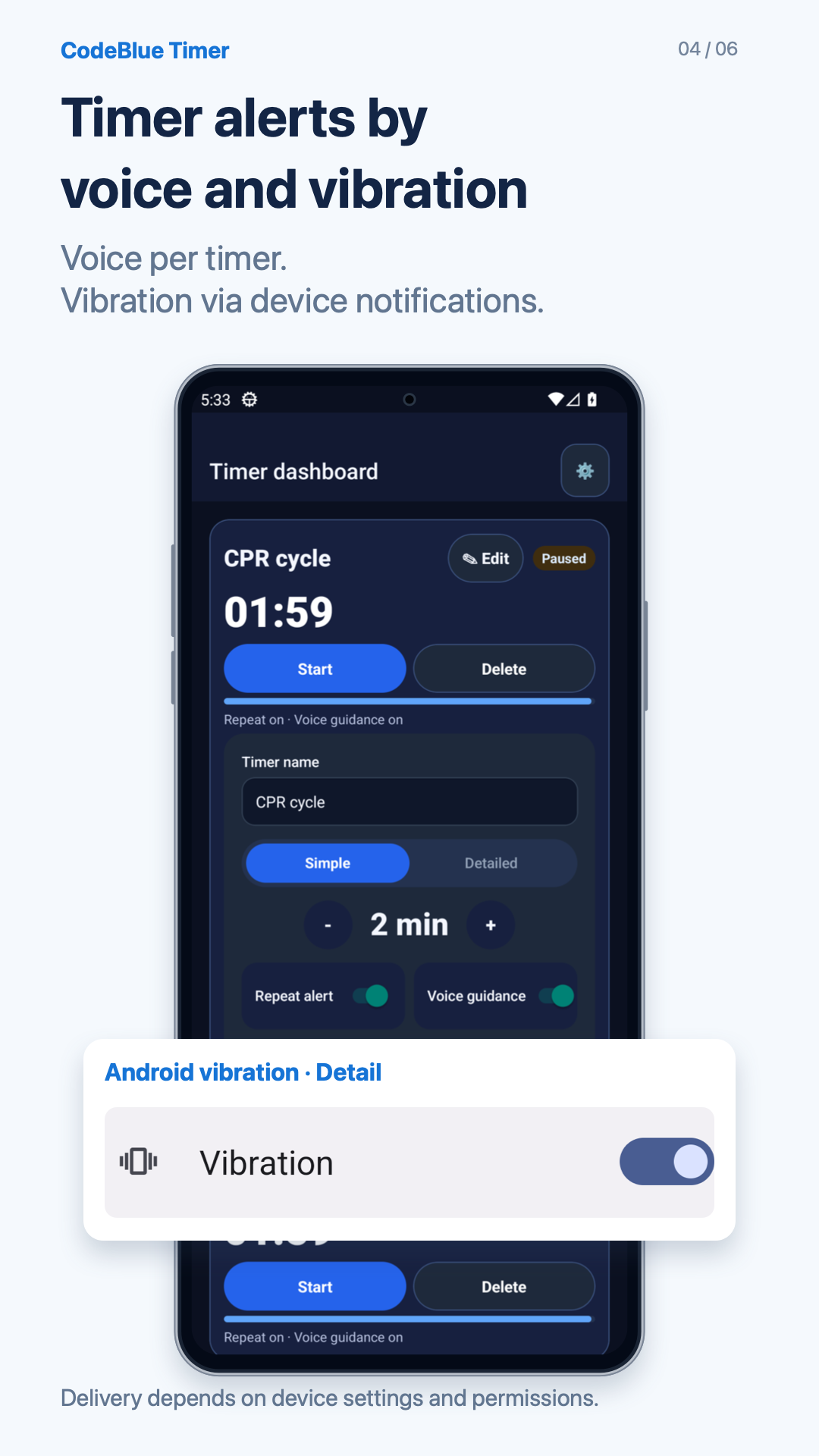 Choose the alerts you need — based on actual app screens